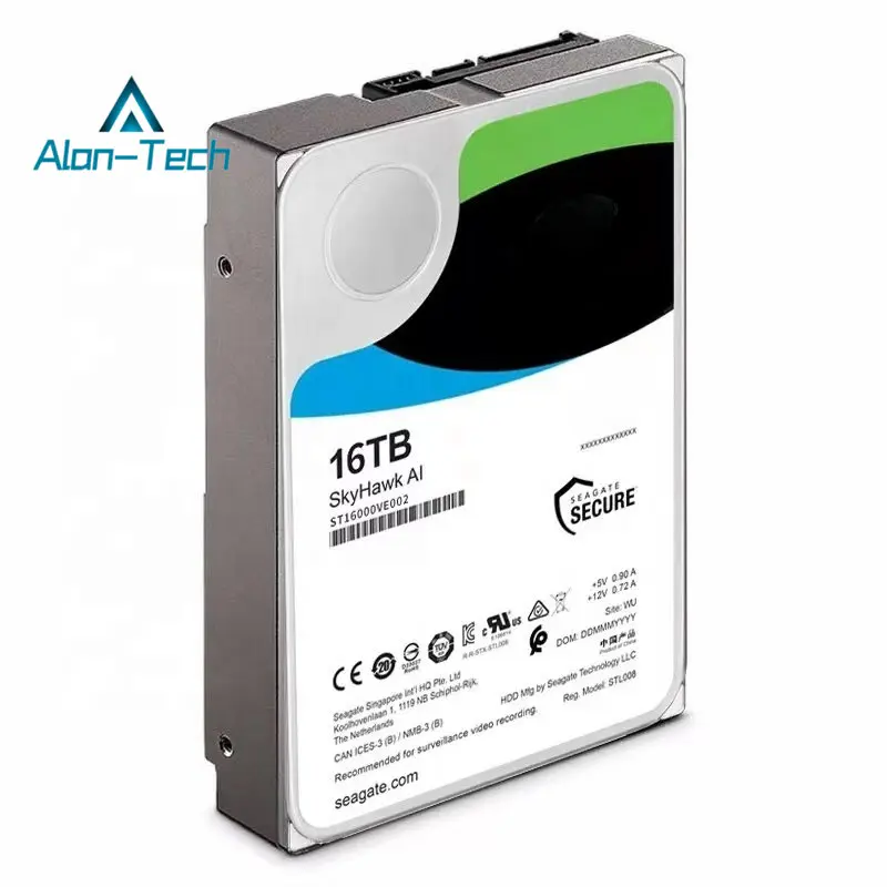 For Sea-gate ST16000VE002 Skyhawk Surveillance HDD 16TB 7200RPM 256MB SATA 6.0Gb/s 3.5" Internal Hard Disk Drive for CCTV/DVR