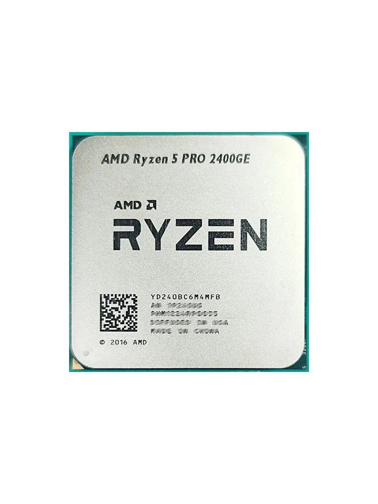 New AMD Ryzen 5 PRO 2400GE R5 PRO 2400GE 3.2 GHz Quad-Core Eight-Thread 35W CPU Processor YD240BC6M4MFB Socket AM4