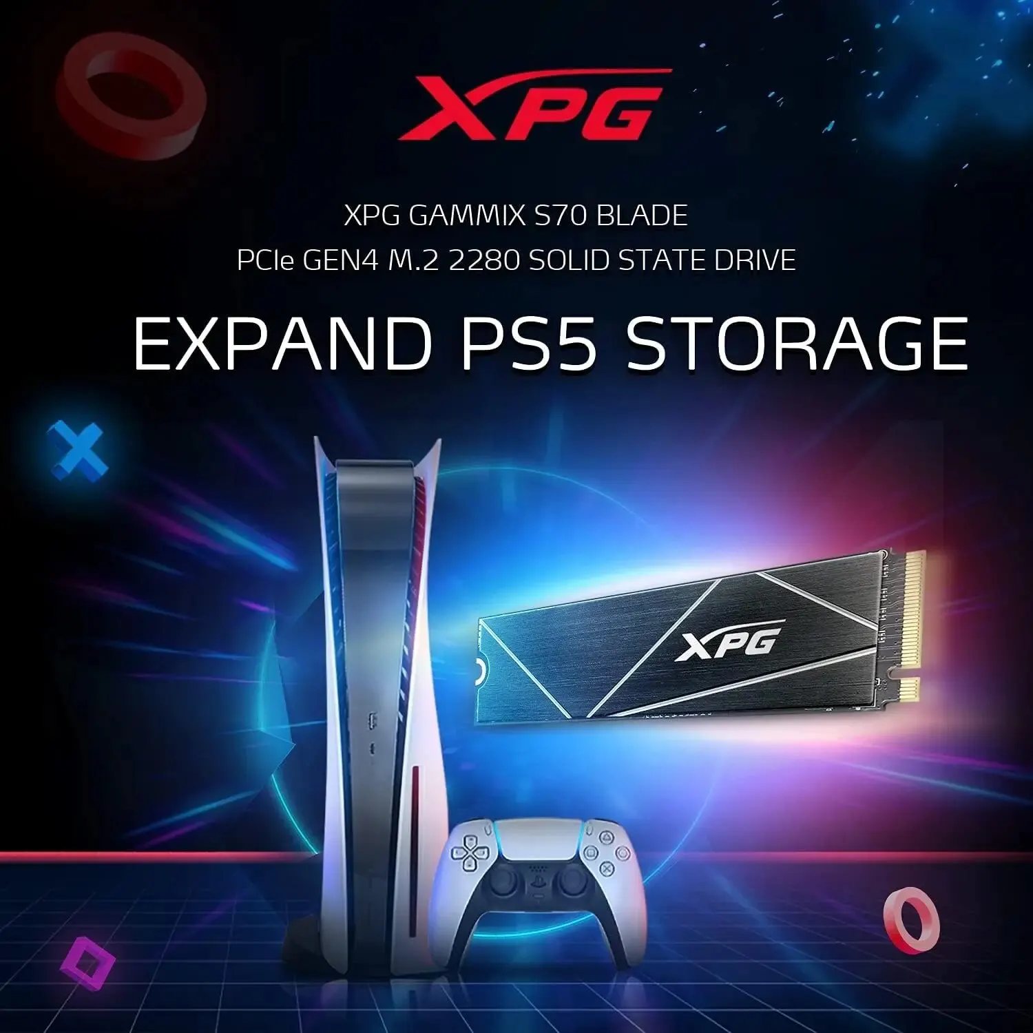 ADATA XPG GAMMIX S50 Lite 512GB 1TB M.2 2280 PCIe Gen 4.4 NVMe 1.4 Internal SSD