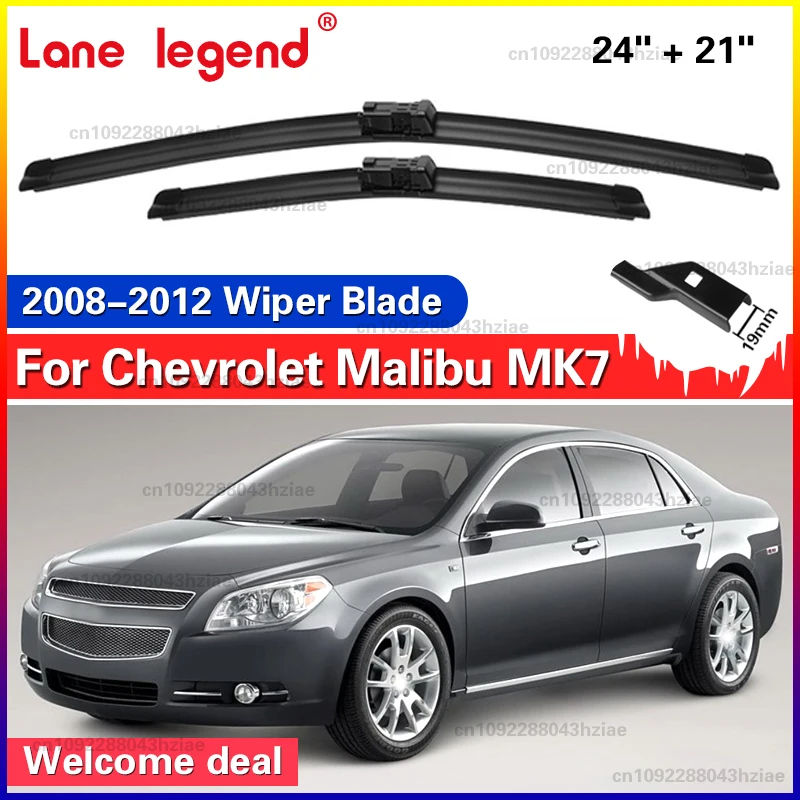 Scheibenwischer vorne, für Chevrolet Malibu MK7 2008 2009 2010 2011 2012, Windschutzscheibe, Windschutzscheibe, Frontscheibe, 24 Zoll + 21 Zoll