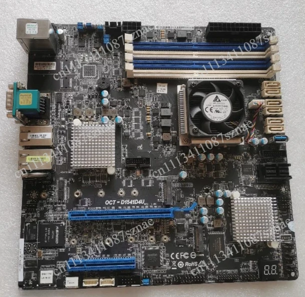 90% new ASRock D1541D4U-2T8R server main board, Intel Xeon D1541 processor tested and shipped