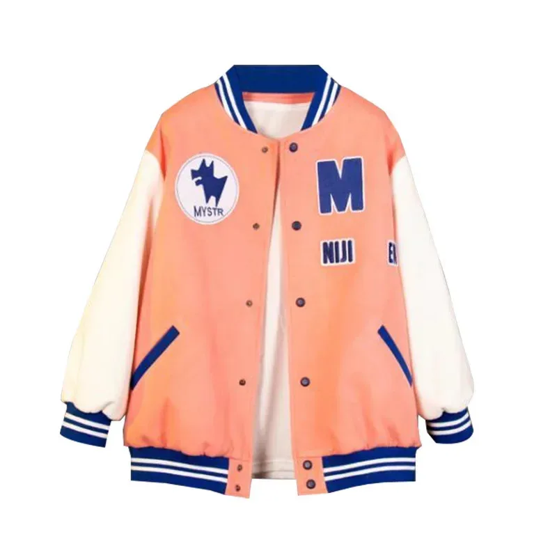 

DY20Аниме vtuber Luxiem Mysta Rias Пальто Бейсбольная форма Косплей Костюм сезона вишни на заказ25