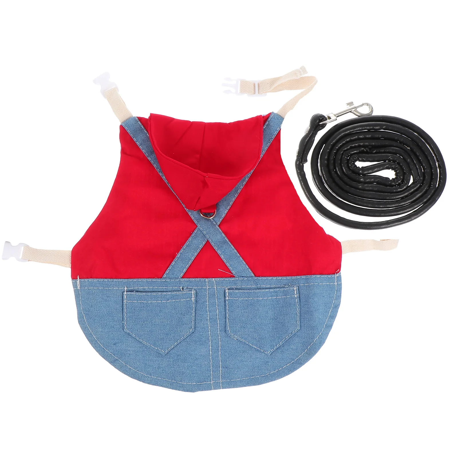 

1Set Pet Rabbit Harness Clothes Leash Set Adorable Costume Lightweight Durable Breathable Rabbit Walking Outdoor Traction Rope