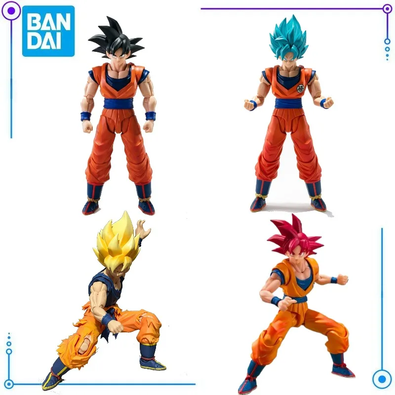 En stock Bandai SHFiguarts Dragon Ball Son Goku Super Saiyan God 3.0 Figura de acción Modelo Coleccionable Adorno de PVC ¡Nuevo!