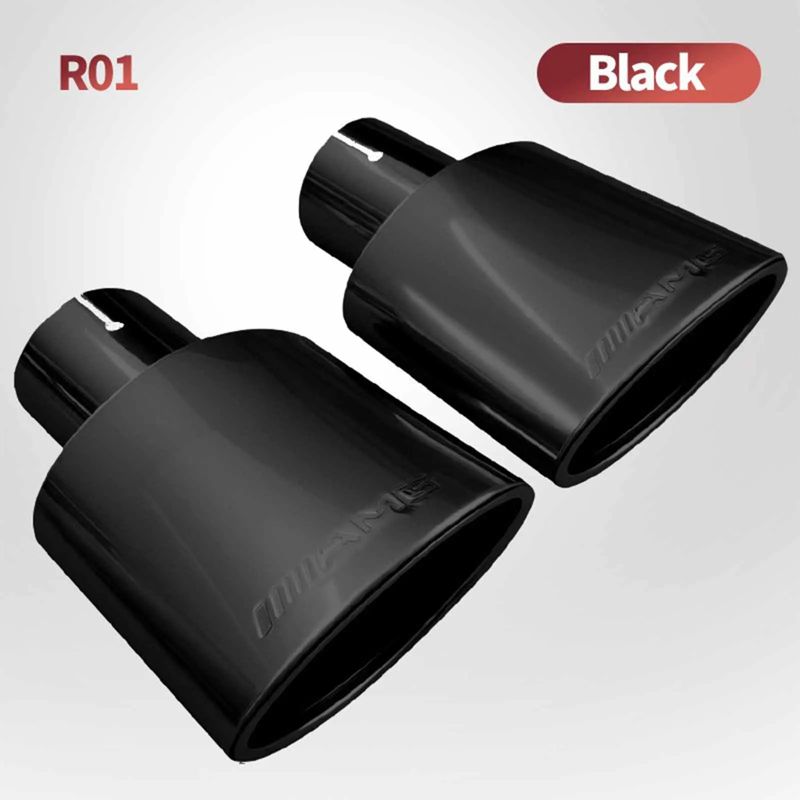 

1pc Stainless Steel Oval Exhaust Tip 57mm Car Muffler Tail Throat Modification For W211 C300 Tailpipe Exhaust Pipe Tips Muffler