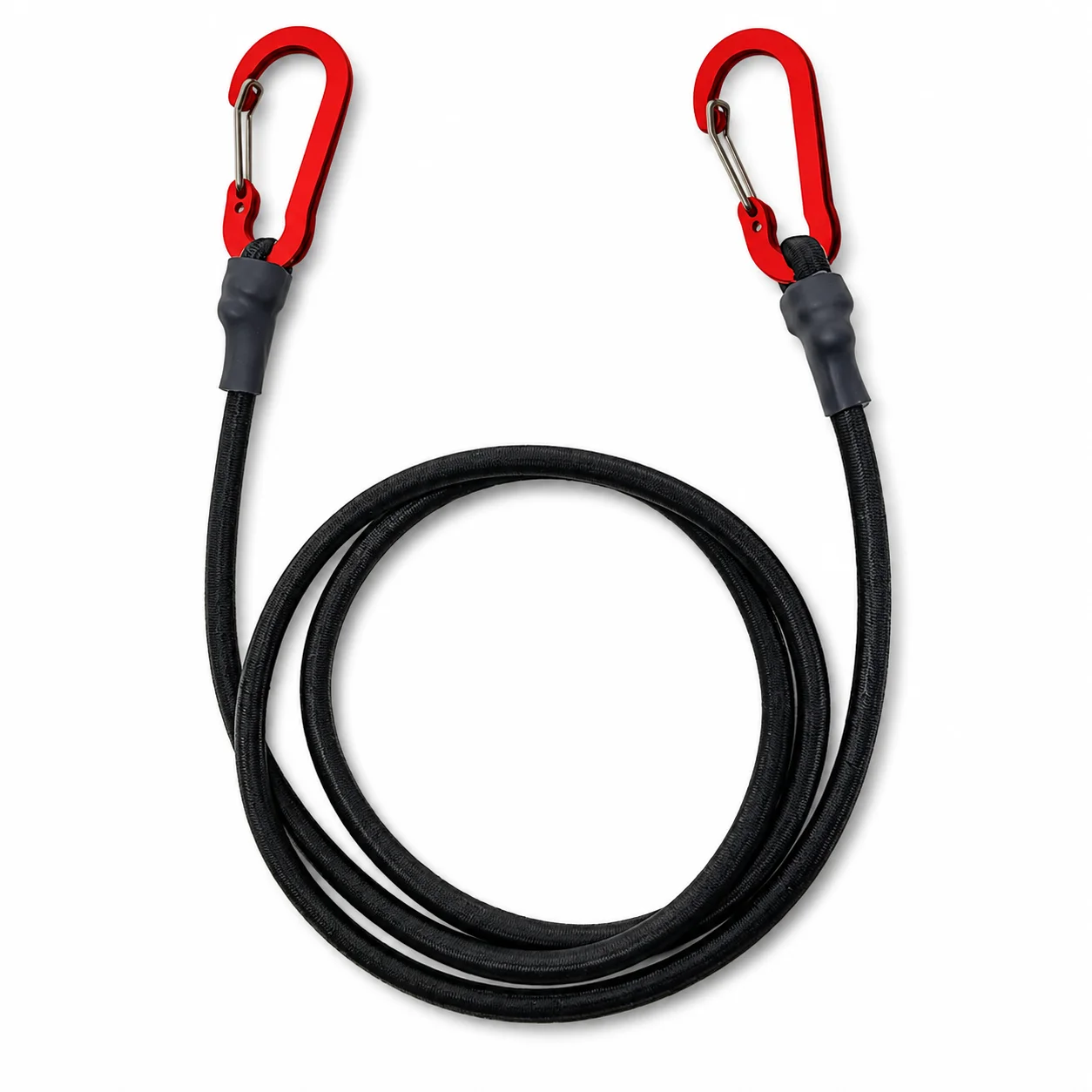 8mm Elastic Bungee Cord 30-120cm with Red Hooks Stretch Rope for Bike Car Luggage Roof Rack Outdoor Strap
