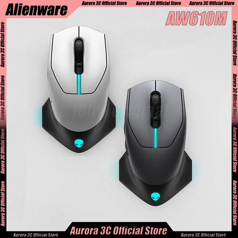 Alienware Aw610m Mouse Wireless Mouse 2Mode Long Endurance 16000dpi Awcc Ergonomics Esport Rgb Custom Gaming Mouse Gamer Laptop