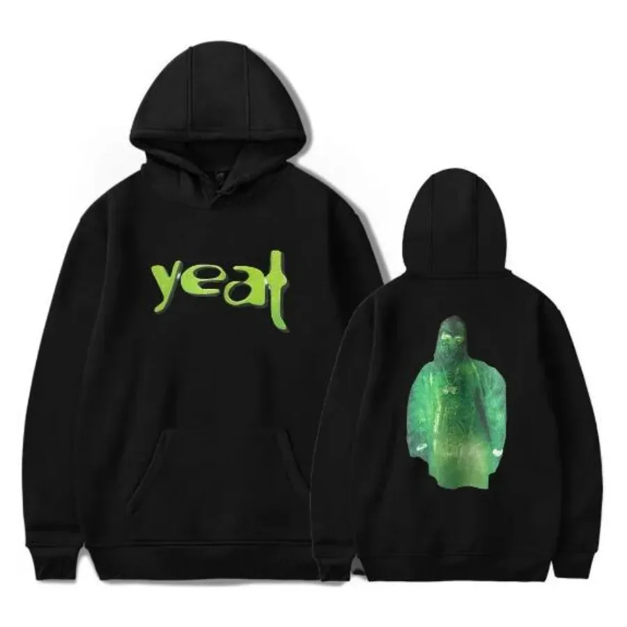 Hoodie de Hip Hop extragrande para homens e mulheres, Rapper Yeat 2, Alive World Tour, Streetwear, jaqueta com capuz, agasalho