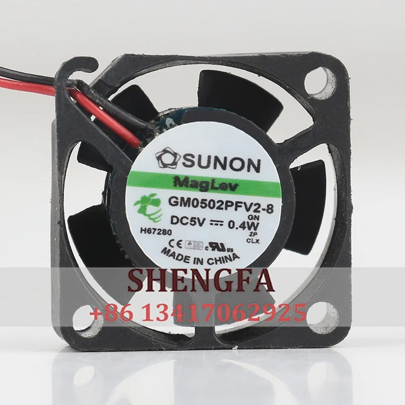 Coolingfan Sunon 12V 24V 48V DC5V 0.4W 2510 25X25X10MM 2-wire Micro Axial Flow Silent Maglev Bearing GM0502PFV2-8-GN