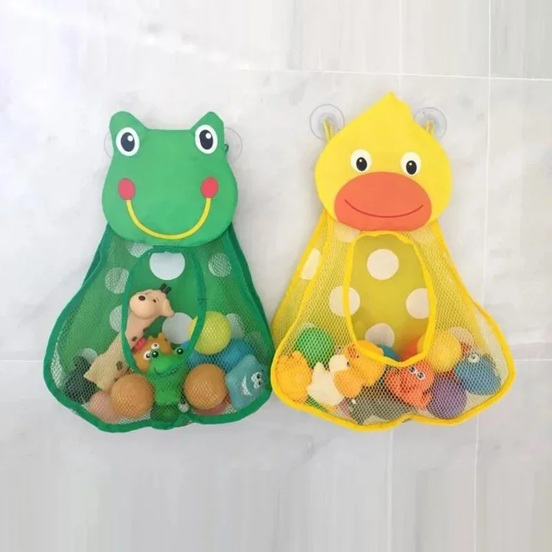 Baby Bath Toy Mesh Bag Bath Bathtub Doll Organizer Suction Bathroom Toy Stuff Net Baby Kids Bathtub Toy Bath Game Bag Kids