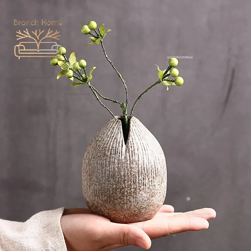Vintage Table Flower Vase Luxury Outdoor Rattan Tall Balcony Vases Glass Small Vaso Decorativo De Luxo Decoration Home