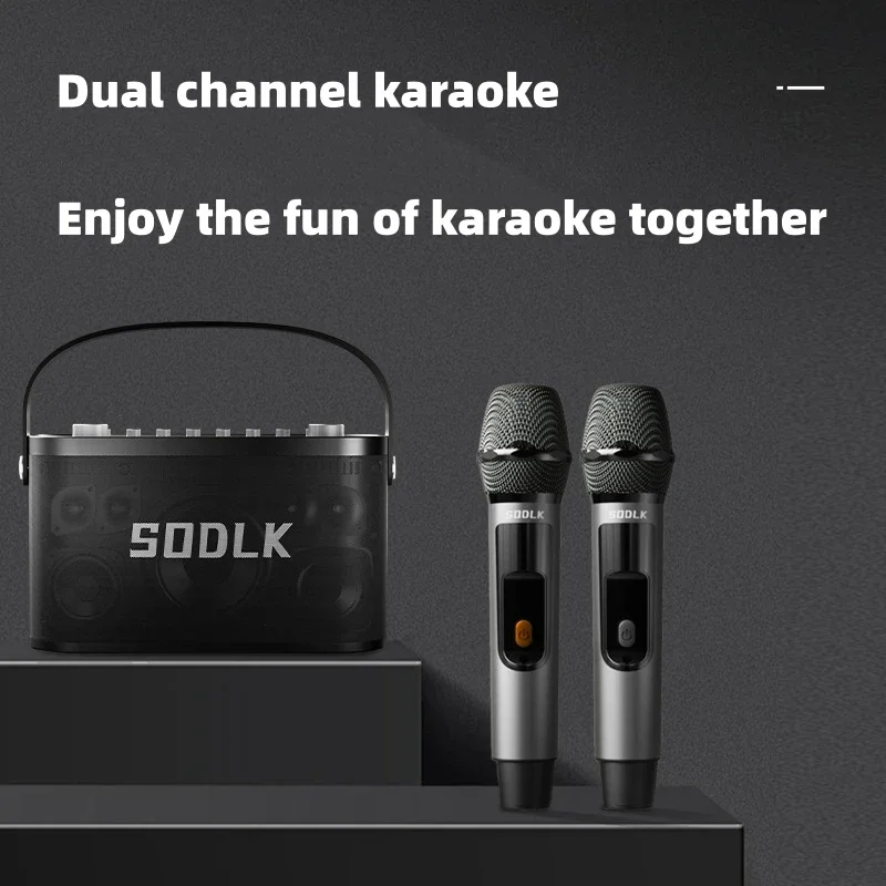 S1271 PLUS 280 واط قوة عالية مع مكبر صوت خارجي ثقيل HIFI صوت كاريوكي ميكروفون لاسلكي سماعات بلوتوث محمولة