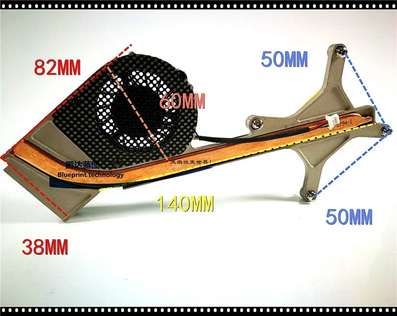 New BS4005H2B-R DC Laptop Cooling Fan DIY 5V PWM Double Ball Bearing