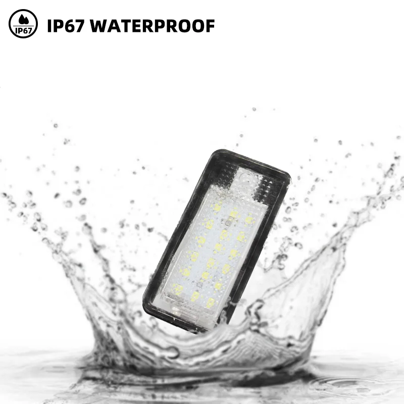 2 個自動 Canbus 車 LED ナンバーライセンスプレートライト 12V アウディ A3 8p A4 B6 B7 直接交換リアライセンス電球