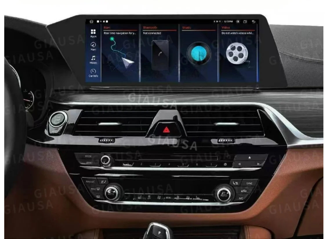 12.3 Inch LCD car stereo For BMW 5 Series 2018 EVO System G30 Carplay GPS Navigation Android 13 Car Stereo Multimedia Auto Radio