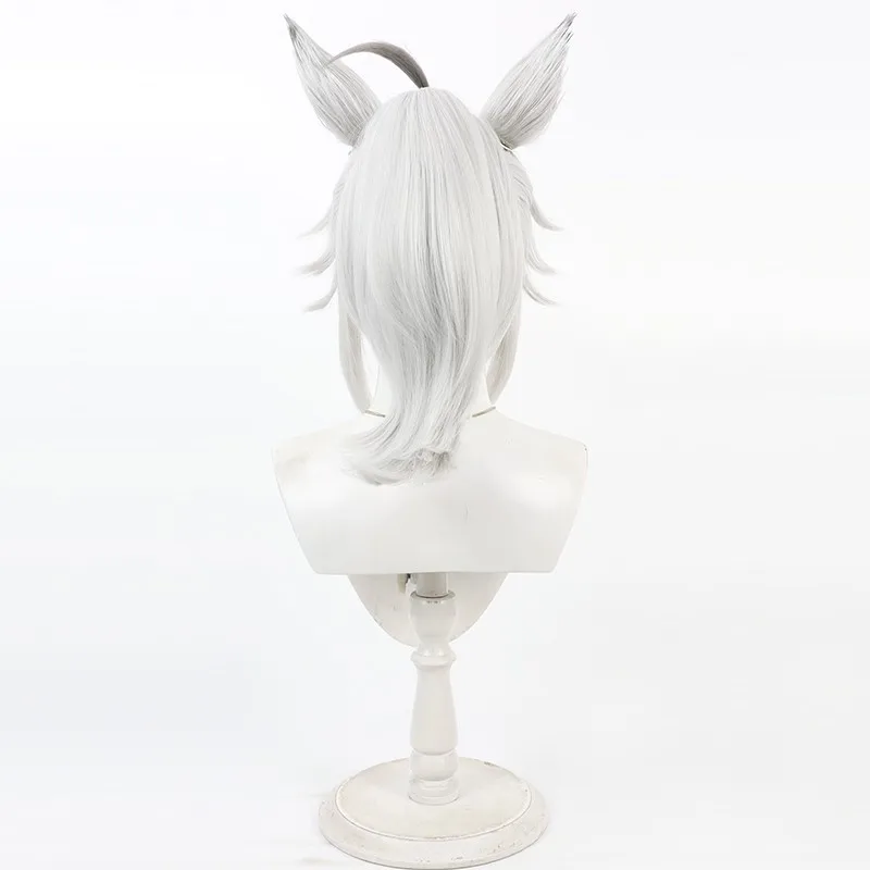 Uma Musume Pretty Derby Grey Cinderella Oguri Cap Cosplay Wig Ears Tail High Ponytail