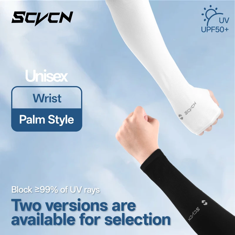 SCVCN جديد UPF50 + أكمام حماية من الشمس للمشي لمسافات طويلة وصيد الأسماك والجري وركوب الدراجات للرجال والنساء في الهواء الطلق غطاء من القماش للتبريد