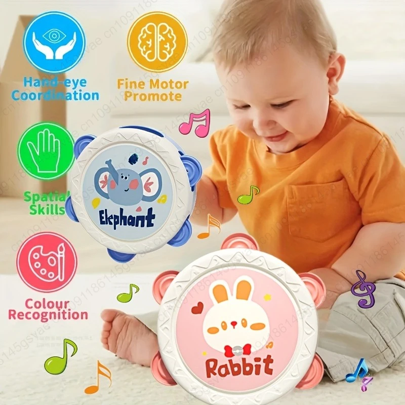 Zabawki muzyczne dla niemowląt, tamburyn, instrumenty muzyczne, zabawka edukacyjna do nauki muzyki dla chłopców i dziewczynek, prezenty urodzinowe.