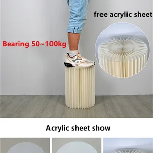 Sütun bir roma kağıt katlama süsler, parti düğün, dıy dekorasyon, tatlı, kek, masa desteği, katılımcıyı süsleyen sütunlar Düğün için sütunlara 8 çekirdekli satış - №3