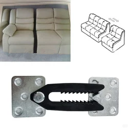 Sectional Furniture Sturdy Couch Connector Accessories Hardware Fitting Home Alligator Clip Joint Snap Link Hinges