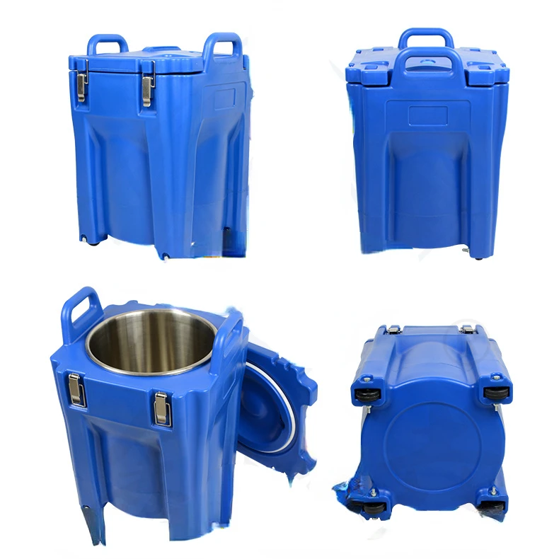 40L long service life round stainless steel liner Carrying liquid food Rotomolding insulated barrel