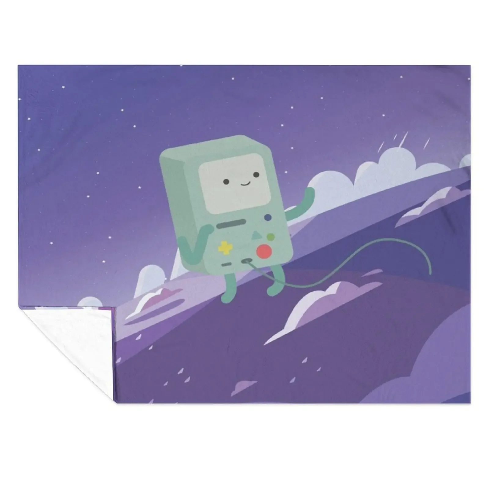 

Floating Bmo (Adventure Time) Throw Blanket blankets and throws Plaid Warm wednesday Blankets