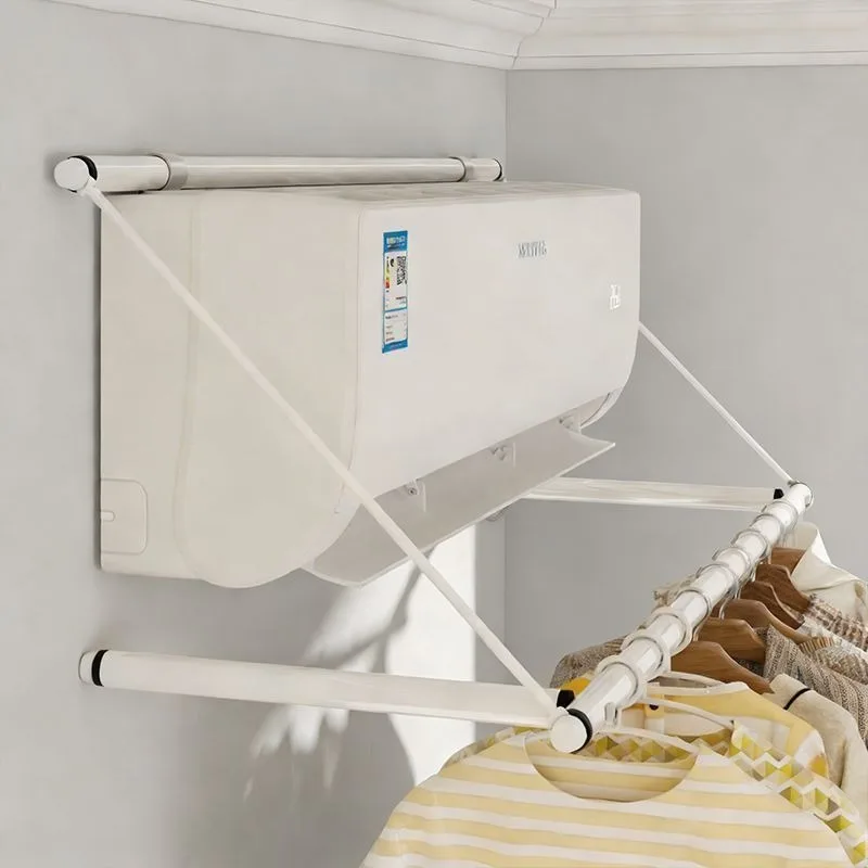 Hotels and hotels air-conditioning drying racks, no punching rooms, homestay drying poles, bulk purchase can be wholesale