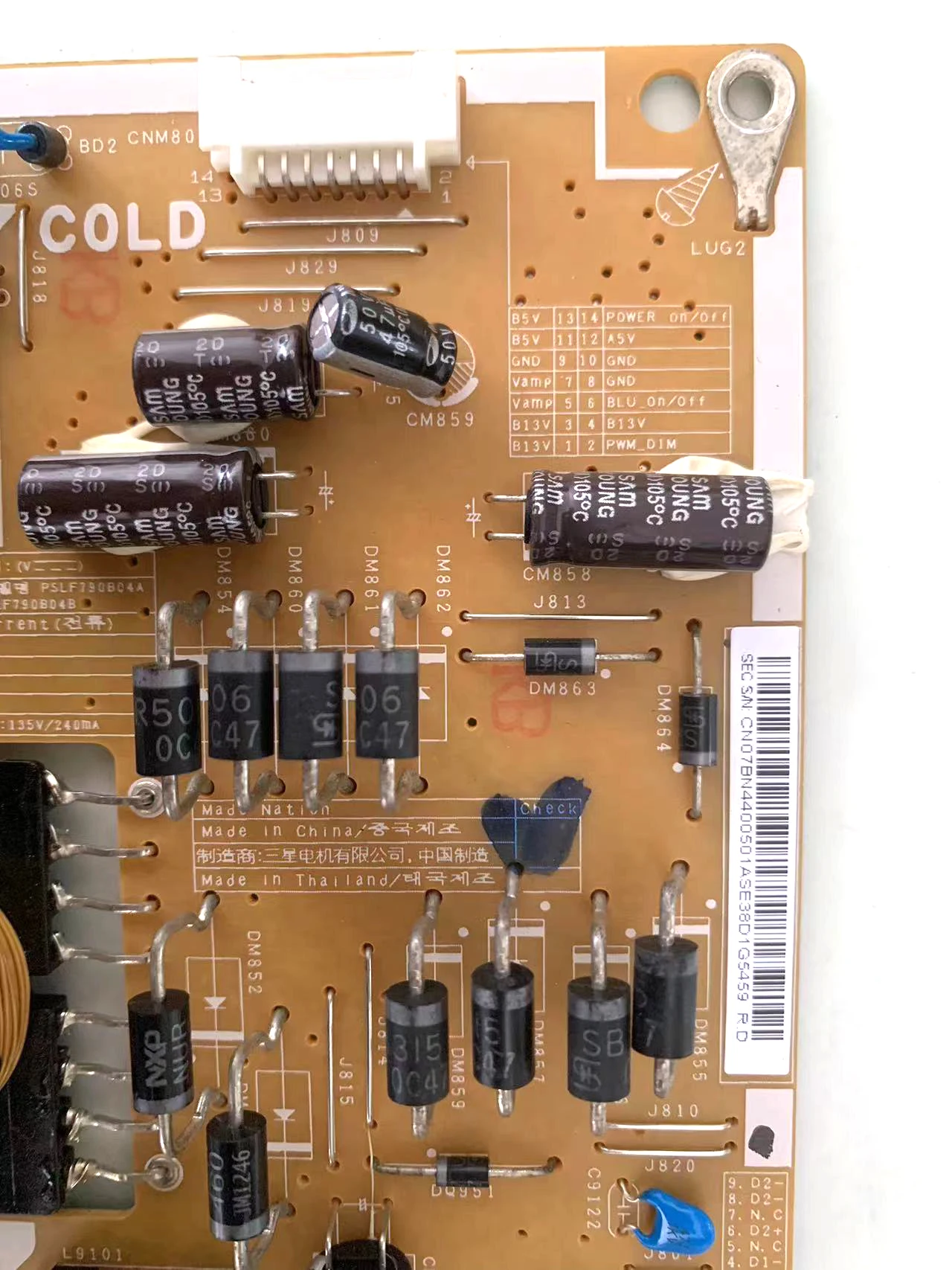 BN44-00501A PD32A1_ CSM Power Board Has Been Tested To Work Properly Applicable FOR LCD TVs UE32ES5500 E32ES5500K UE32ES5500P