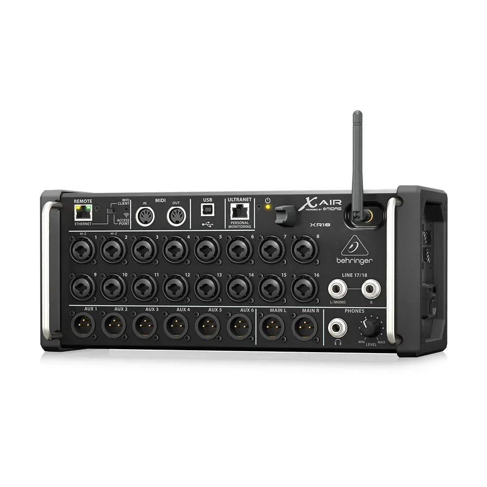 Behringer X AIR XR18 Rack Digital Mixer Pa System 18-Channel Integrated Wi-Fi Router Mixer