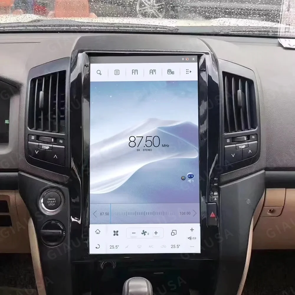Vertical Screen Android 13 Car Radio Stereo Receiver For Toyota Land Cruiser 200 LC200 2008-2015 carplay navigation multimedia