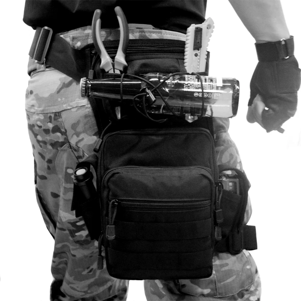 

Tactical Outdoor Waist And Leg Package Multi-Function Motorcycle Waist Bag Sports Cycling Leg Package Hunting Portable Tool Bag