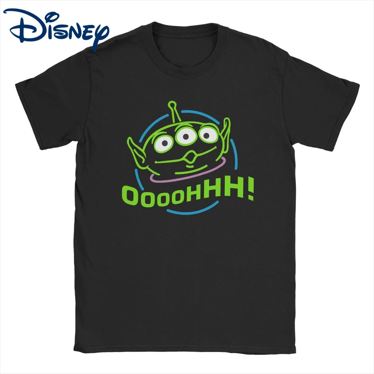 Men Women T-Shirts Oooohhhhhh Alien Toy Story Casual Pure Cotton Tees Short Sleeve Disney T Shirt Crew Neck Clothes Party