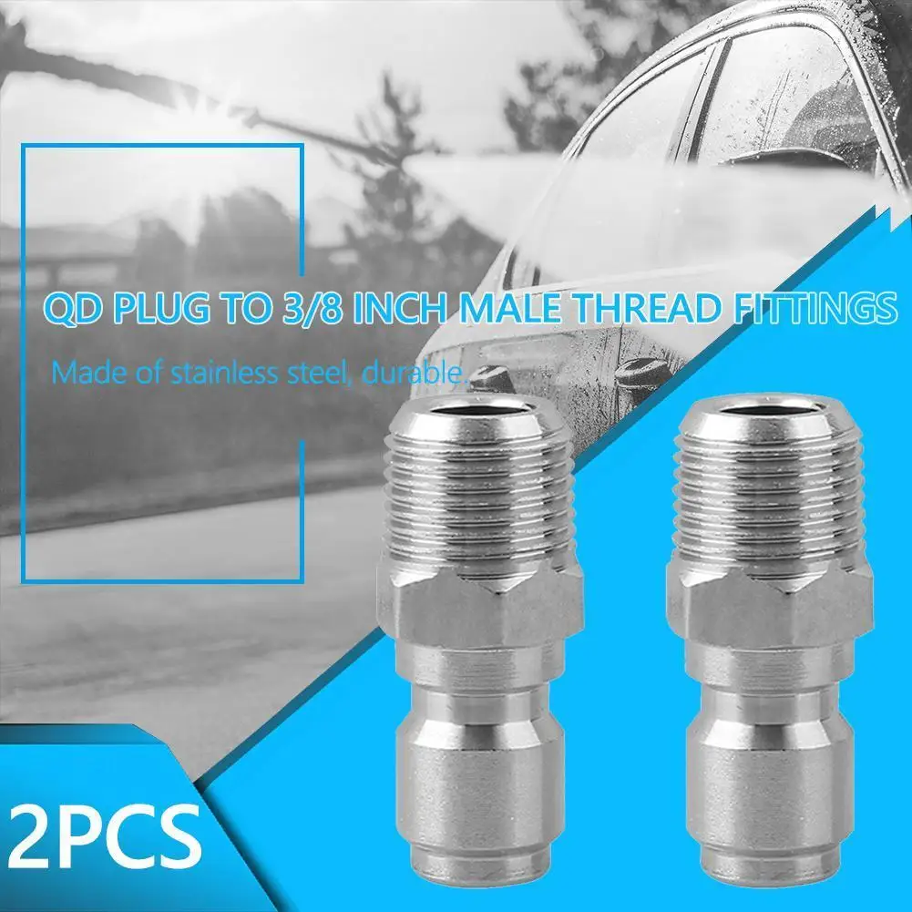 2Pcs Npt 3/8 Inch M…