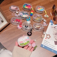 3D Cartoon KT Cat Earphone Cover For Redmi Buds 5 Pro Transparent Case For Redmi Buds5 Pro Bluetooth Earphones With Pendant