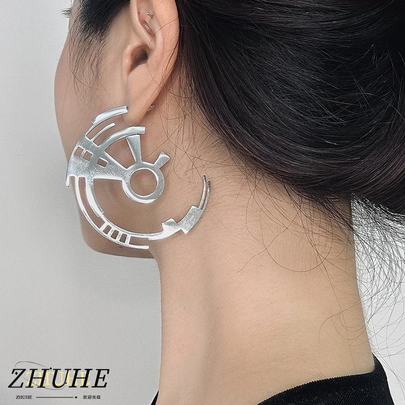 ZHUHE Gear Ohrschlaufen im Cyberpunk-Stil für Damen und Herren, Schmuck, Accessoires, Partygeschenke
