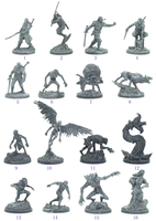 Model Game Miniatures Old World T1~16 Human Heroes Warrior Swordsman Dungeons Monster Figures DIY