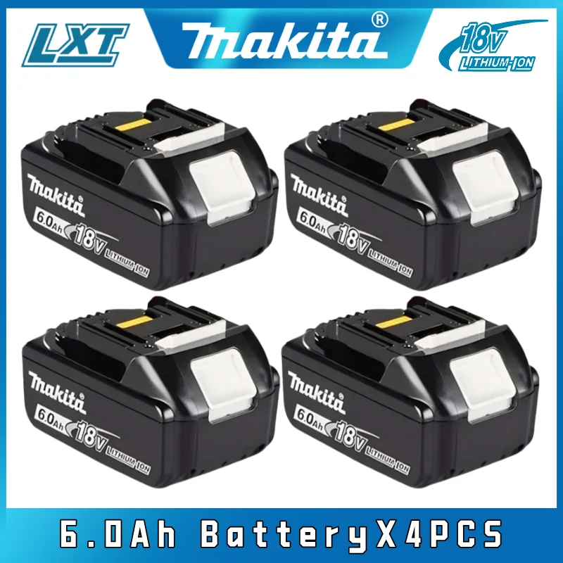 

100% Genuine Makita 6Ah for Makita 18V Battery BL1860B BL1840 BL1830B BL1850B BL1850 BL1860 BL1815 Replacement Lithium Battery