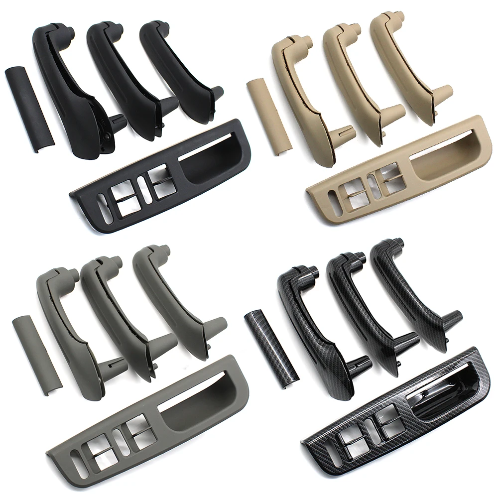 LHD Black Beige Front Rear Left Right Door Pull Grab Door Handle Set For Volkswagon VW Bora Golf 4 MK4 Jetta 1999-2004