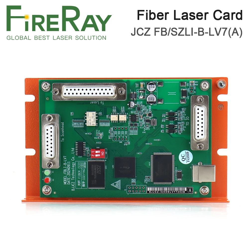 بطاقة التحكم بليزر الألياف FireRay BJJCZ JCZ FB/SZLI-B-LV7(A) Ezcard 32/64 نظام لآلة الوسم بالليزر Co2 الألياف استبدال LV4