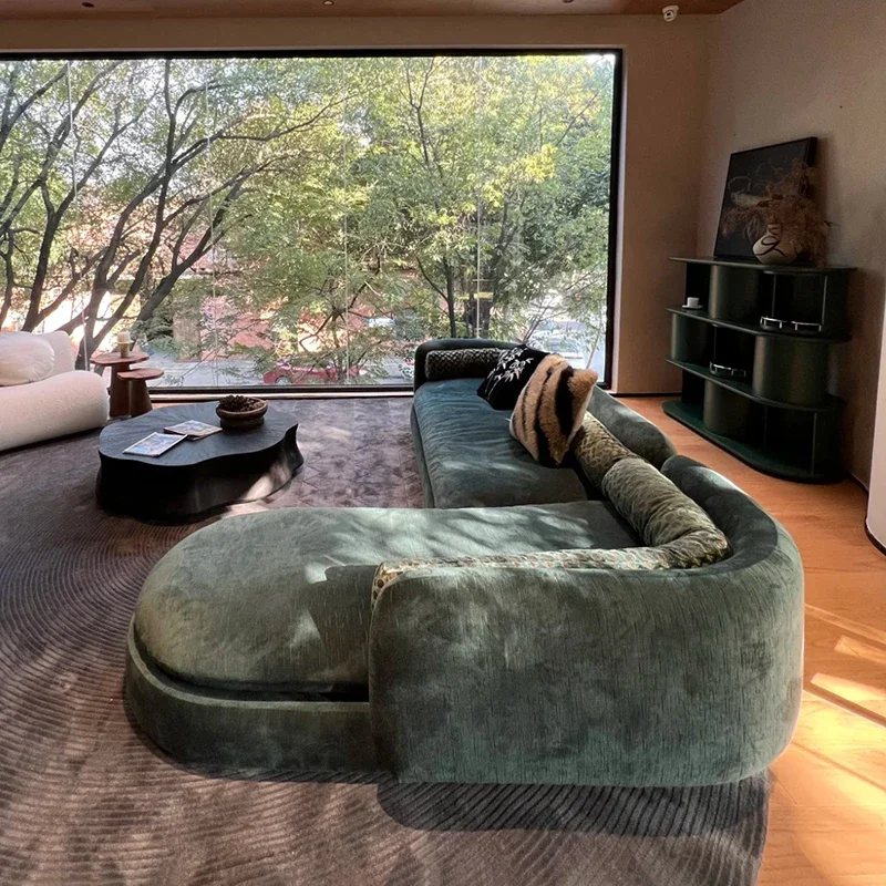 Italian Oversized Sofa, Three Seater Floor Design, Luxury Modern Soft Style, Muebles Para El Hogar Couch For Living Room