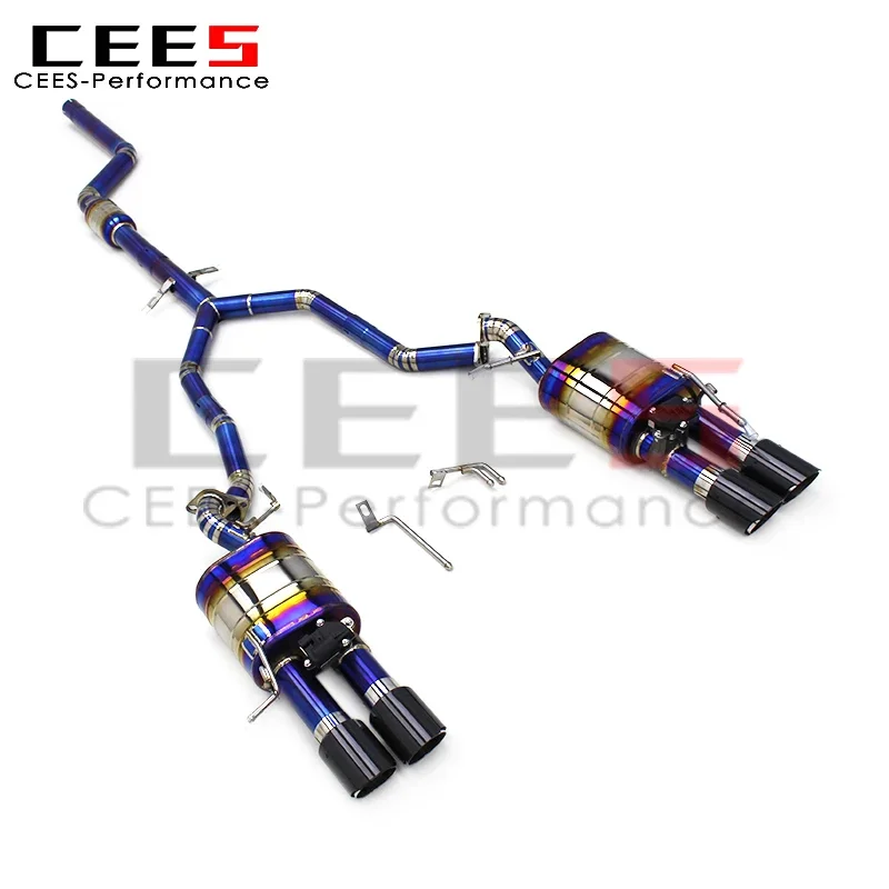 CEES Custom Valve Catback Exhaust System for BMW Z4 E89 2.0T 2009-2017 Titanium Exhaust Pipe Muffler with Carbon Fiber Tips