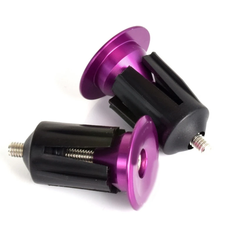 

1 Pair Bike Grip Handlebar End Caps 15-23.5mm Handlebar Expanding Plug Aluminium Handlebar Caps Handlebar Accessory