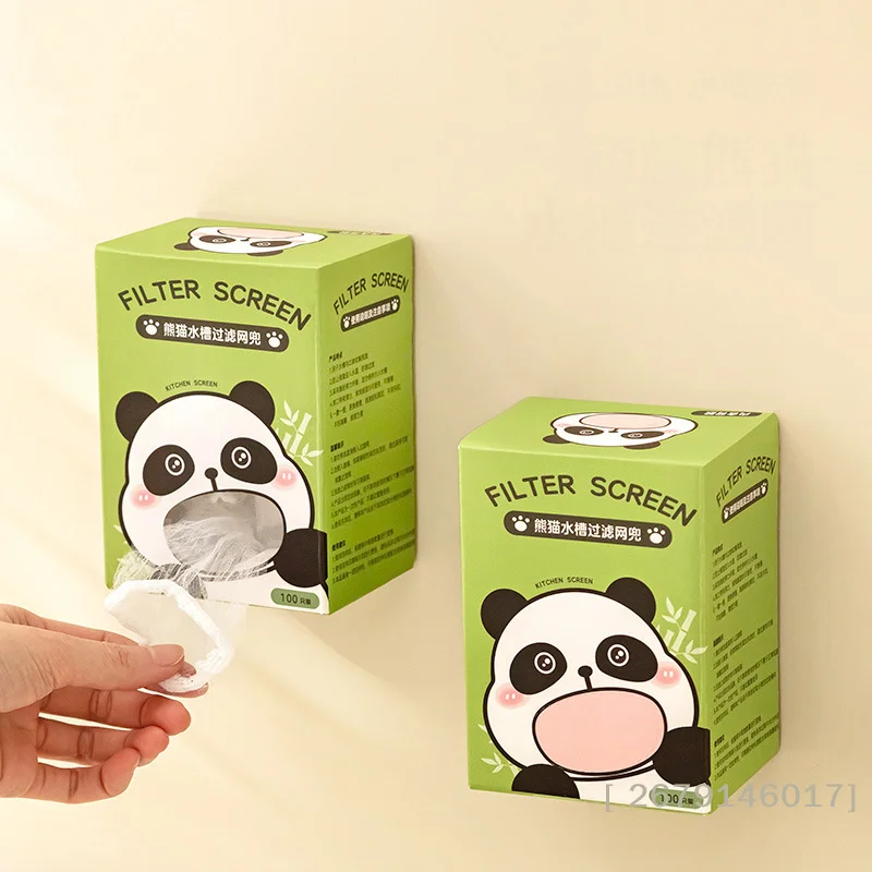 

【YY26】100 шт. Сетчатые мешки для слива, сетки-фильтры для раковины, мешки для мусора, одноразовые сетки для раковины от засоров