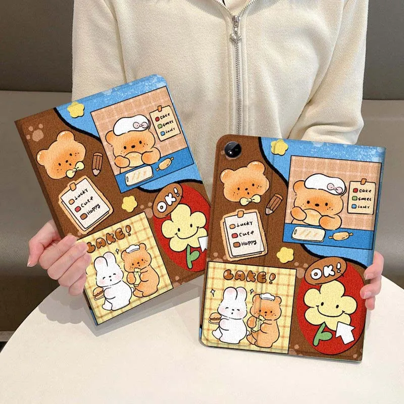 

Retro Cartoon Animal Pattern For Vivo IQOO Pad2 Pad3 Pad5 Air SE Pro 12.1 12.3 13 11.5 11 inch Tablet Case