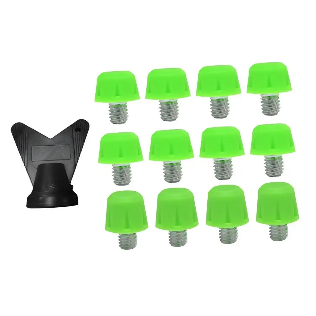 12x Football Shoe Spikes M5.85 Threaded Player Firm Ground Rugby Studs for Competition Athletic Sneakers Training Sports Outdoor