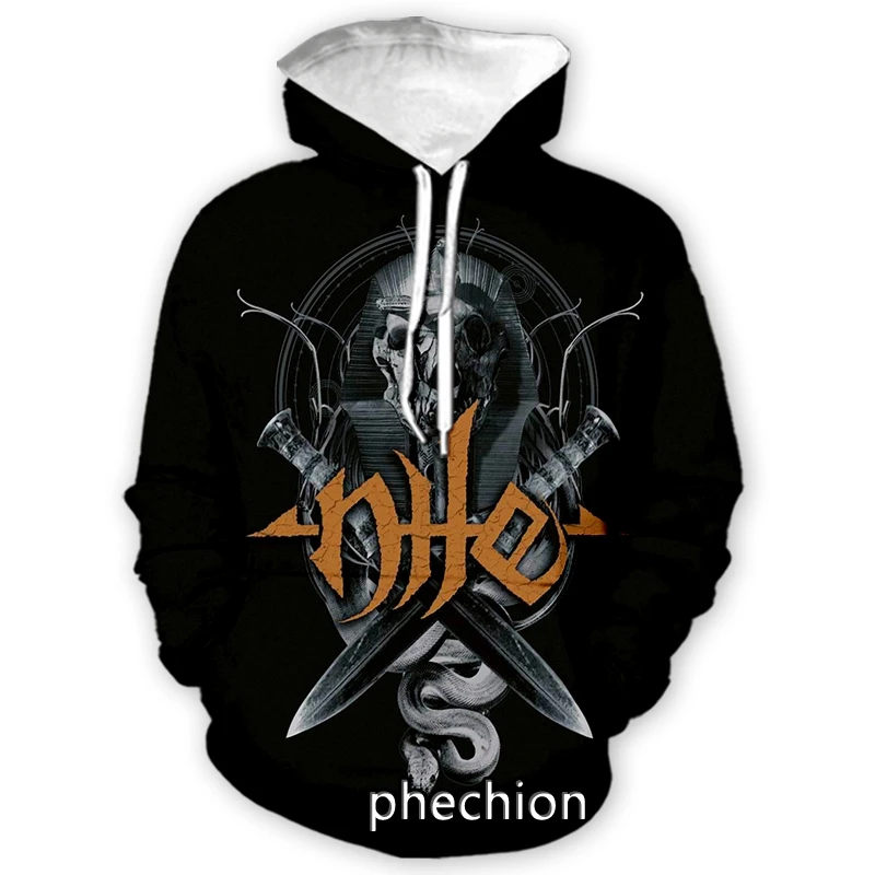 

phechion Men/Women Nile Band 3D Print Long Sleeve Hoodies Casual Hoodies Loose Sporting Pullover A165