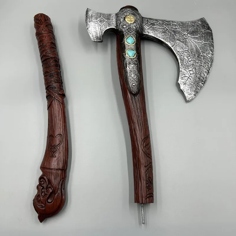 92cm God of War Leviathan Axe Weapon Model PU Material Detachable Kratos Sword Samurai Toy Weapons Anime Game Toy for Kid Gift