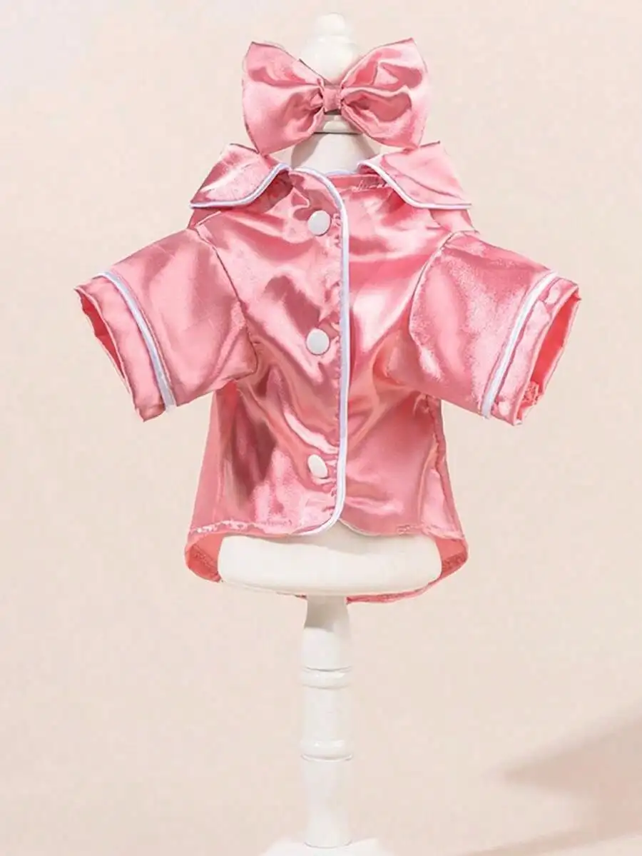 Pijamas para perros y gatos: bata suave con cierre a presión, mono fácil de poner para mascotas, tela beige claro que no irrita la piel, adecuada para perros pequeños, medianos y grandes, cómoda para usar en casa por la noche y para uso informal, disponible en varios tamaños, bata con estampado de rayas