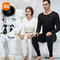 Xiaomi Supield Aerogel Warm Underwear Autumn Winter Sets Couple Crew Neck Base Layer Comfortable Double-Sided Fleece 5 Series