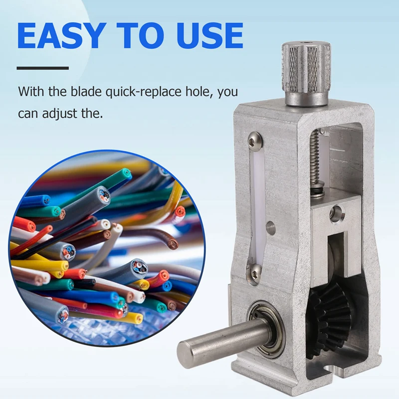 2-20Mm Wire Edm Machine Electric Wire Puller Peeling Tool Crank Manual Scrap Peeling Copper Cable Stripper